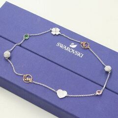 SWAROVSKI ブレスレット 2本セット Remix Collection Heart/Clover マグネットクロージャー 化粧箱付 スワロフスキー バングル 札幌市 清田区 平岡の画像