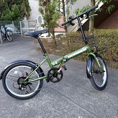 【新品】ハマー折り畳み自転車 20インチ 6段変速の画像