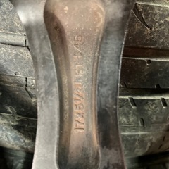 17インチ　5.5J +45 4穴100アルミ4本　165/40R17の画像