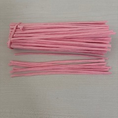 ラッピング用のタイ＋シール＋タグ　ピンク