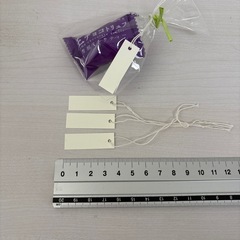 ラッピング用のタイ＋シール＋タグ　ピンクの画像