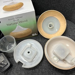 【木目調】アロマディフューザー FUJI｜LED7色・加湿器・動作確認済みの画像