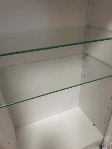 地球家具 コレクションラック DIO ディオ 鍵付 コレクションケース ガラスケース ディスプレイラック ショーケース ホワイト