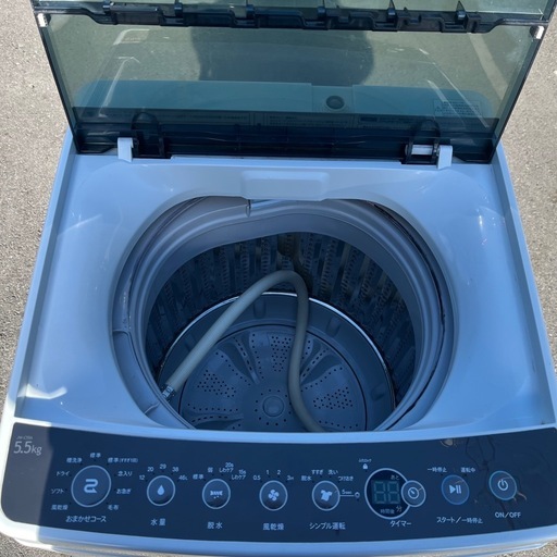 ?【美品】Haier 全自動洗濯機 5.5kg コンパクトサイズ 簡易乾燥付（2017年製）