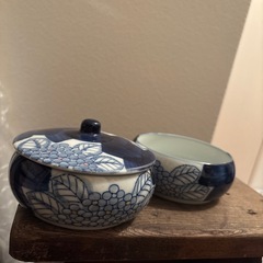 未使用　有田焼　紫陽花　重ね鉢　の画像