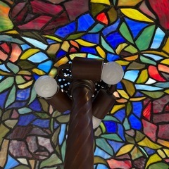 ステンドグラス調 フロアランプ 高さ157cmの画像