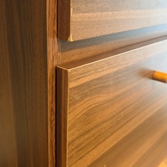 幅120cm天然木使用デスクの画像