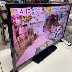 シャープ　アクオス　液晶カラーテレビ　2T-C32AE1　2020年製　32インチ　32V型　リモコン付属　家電　TV　稼働確認済　中古　③の画像