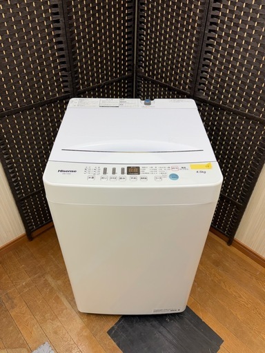 #76 激安販売!! Hisense 2021年 4.5kg HW-T45D