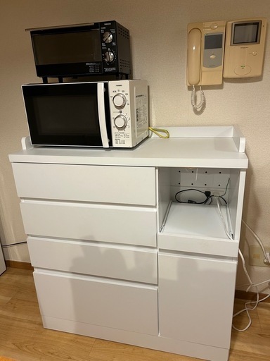 決定　食器棚　カップボード　キッチンラック　レンジ台　　