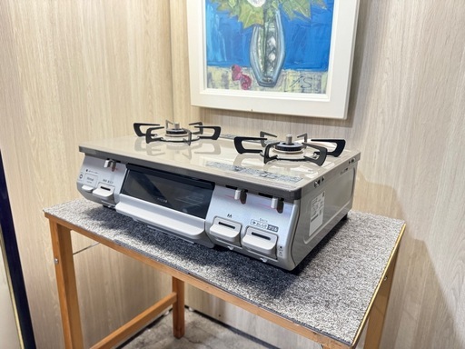 ?【2023年製/極美品】リンナイ ガステーブル 都市ガス用 KG67PBR?安心保証付?♻️処分撤去♻️  