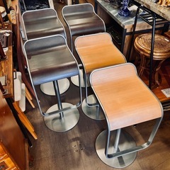 【在庫5脚 各売】 レム ハイスツール ウッドシート LEM High Stool Lapalma ラパルマ カウンタースツール バースツール 昇降式スツール デザイナーズチェア イタリア家具 オーク突板 Azumi Shin Tomoko アズミ シン トモコ 名作スツール / LEM High Stool Wood Seat Lapalma Italian Bar Stool Adjustable Designer Chair Oak Veneer の画像
