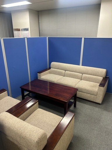 オフィス家具　ソファテーブルセット