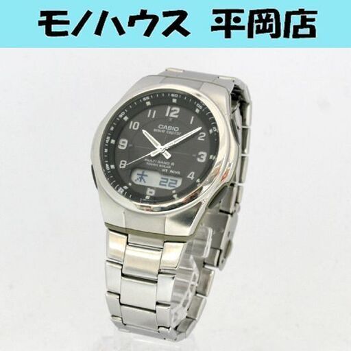 ① 動作品 CASIO クオーツ式腕時計 WVA-M600 wave ceptor MULTI BAND 6 TOUGH SOLAR 