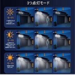3灯式　ソーラーライト　　の画像