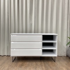 KA-39【新入荷　アウトレット品】サイドボードチェスト　白の画像