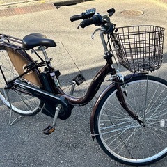 【電動自転車】サビなし・充電器・ケータイホルダー付きの画像