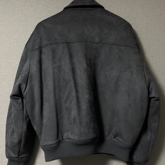 ZARA スエード　キルティング　ボンバージャケットの画像