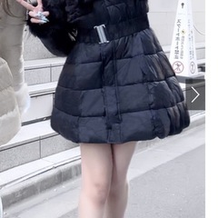 GRL グレイル　ダウンジャケット　ファー付き　Lの画像