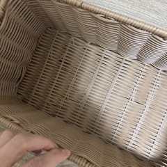 3COINS 洗えるPPラタンブレッドボックス／KITINTO収納ボックス　スリーコインズ2点セットの画像