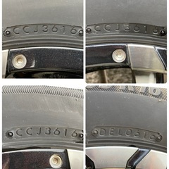 ハイエース　BRIDGESTONE ブリヂストン　REVO GZスタッドレス&ホイール215/65/16 4セット中古品の画像