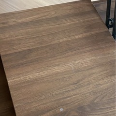 ニトリ 昇降リビングテーブル ミドルブラウンの画像