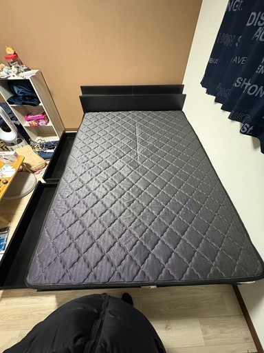 ダブルベットマットレス付き