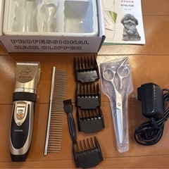 バリカン ペット カットの画像