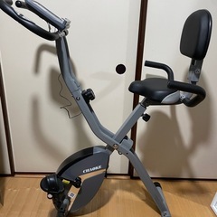 ☆新品【2026アップグレード版】CHAOKE エアロバイク フィットネスバイク (5-in-1折りたたみ/静音/心拍数メーター/ 16段階負荷/ LCDディスプレイ) トレーニングバイク サドル高さ調整 有酸素運動 コンパクト収納 軽量 タブレットトレー付 組立簡単 承重160kgの画像