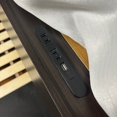 ベッドフレーム ダブル 収納付きの画像