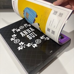 ANNA SUI ジャバラポーチ　スマホポーチ　ポーチ　黒　アナスイ
の画像