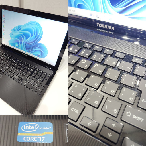 東芝 ノートPC T552(Windows11 Home core-i7 メモリ8GB SSD500GB  office2021） 