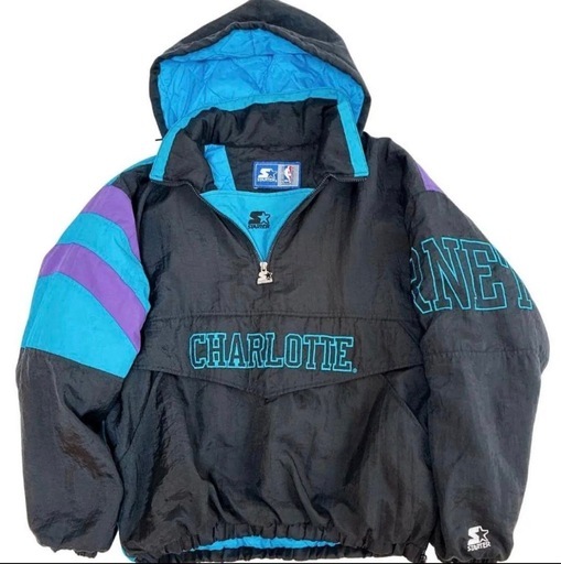 90s STARTER NBA Charlotte Hornets Mサイズ