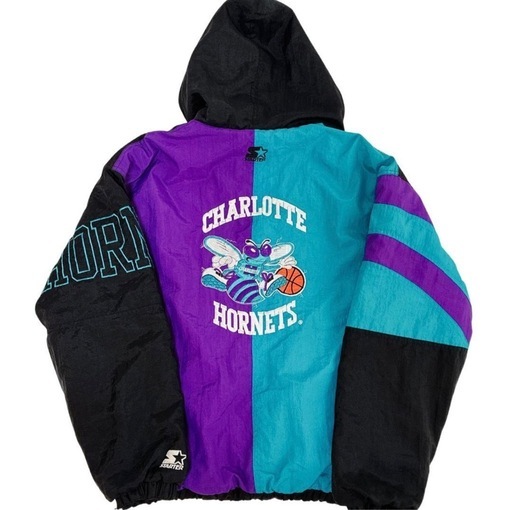 90s STARTER NBA Charlotte Hornets Mサイズ