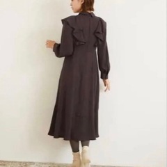 【新品未使用】定価1万　オンワード　レディースワンピース　パープル　マゼンダの画像