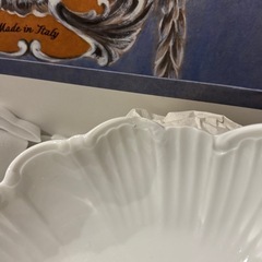 リチャードジノリ　ディッシュ　ベッキオホワイト　菱形　シェルの画像