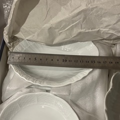 リチャードジノリ　ディッシュ　ベッキオホワイト　菱形　シェルの画像