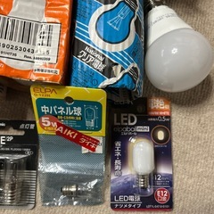 お値下げ　未使用電球10個と点灯管4個、使用短めLED1個の画像
