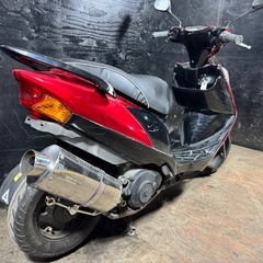 ★支払い総額9.0万円★関東圏内即日配送可能！スズキ　アドレスv125G CF46A 社外マフラー！艶ありインナー！リアスポイラー！カスタムベースに！の画像