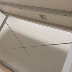 【美品】シンプルデスク 幅100cm ホワイト モニターアーム対応【3000円】の画像