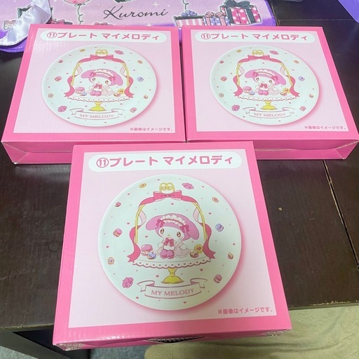 4個♡マイメロディ 当たりくじ 2026♡プレート＆トートバッグ♡ (mi