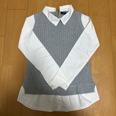 レディース服2枚セット オフィスカジュアル　ニット ブラウス　の画像