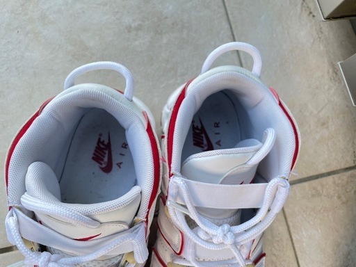 NIKE ナイキ エアモアアップテンポ　赤白　モアテン　26.5cm