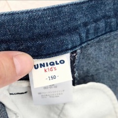 【150サイズ】UNIQLO kid's デニムスカートの画像