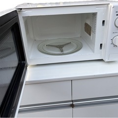 電子レンジ　白の画像