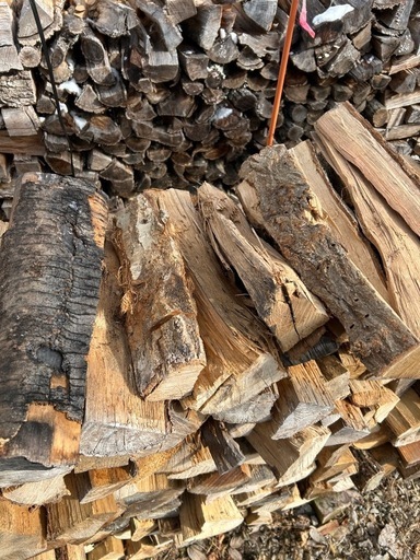 薪広葉樹ミックス軽トラ1台分0.8立米 (mcken) 高梁のその他の中古