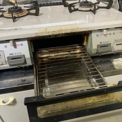 【中古品】リンナイ 2口ガステーブル  ガスコンロ RTE5978K（ブラック）都市ガス専用 ホース付きの画像