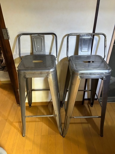 カウンターチェア　ハイチェア2脚