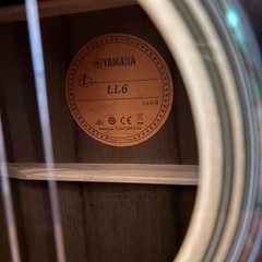 YAMAHA LL6 ARE アコースティックギター｜2025年9月購入｜美品｜手渡し可※対応可能日：土日のみ(仕事の都合により)の画像