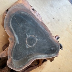 切り株　くり抜き　火鉢の画像